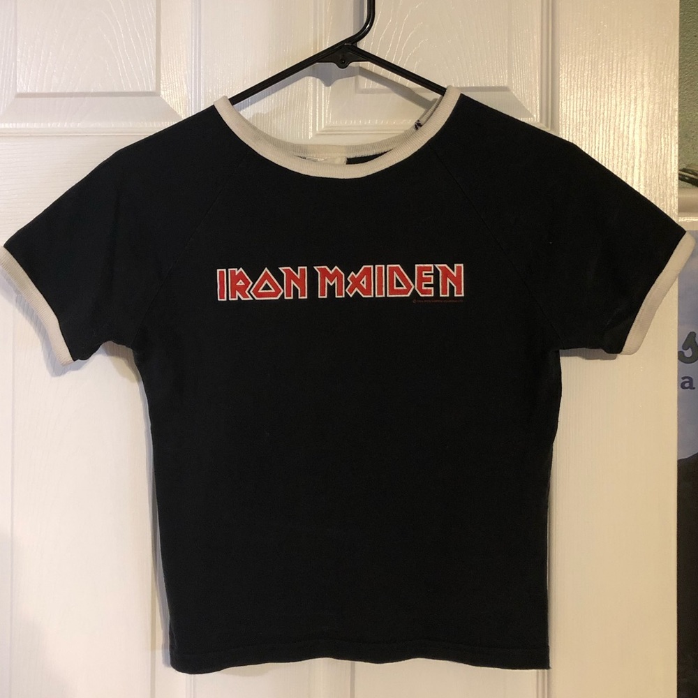 Ladies babydoll Iron Maiden vintage T-shirt size small/XS/one size